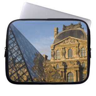 France, Paris, Louvre Museum and the Pyramid, Laptop Sleeve