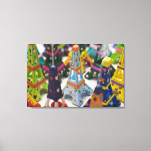 France, Paris, Miniature Eiffel Towers Canvas Print