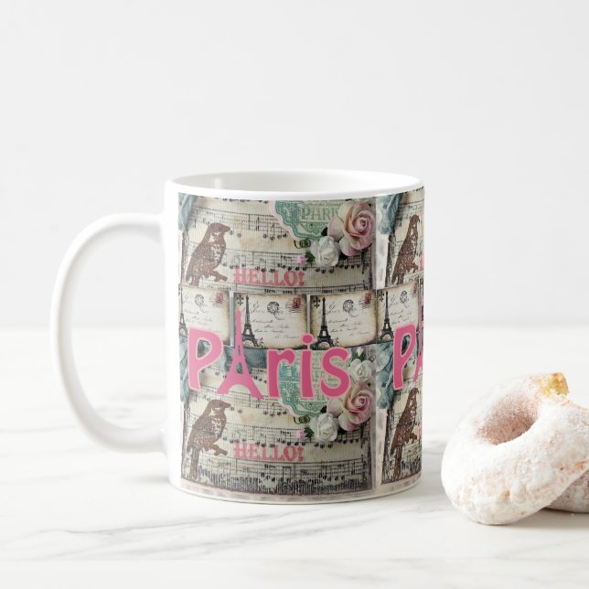 France Paris Mugs (With Donut)