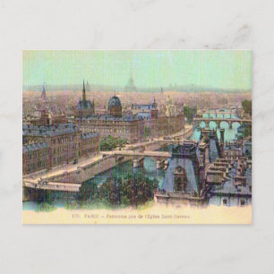 France, Paris, River Seine Postcard