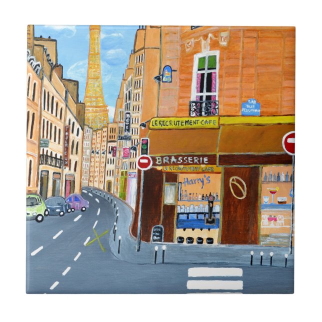 France, Paris,Rue Dominique Tile (Front)