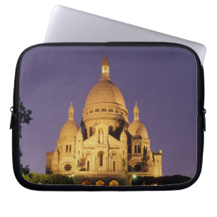 France, Paris, Sacré-Coeur at dusk. Laptop Sleeve