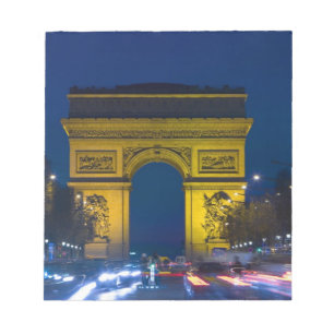 France, Paris. The Arc de Triomphe and the Notepad