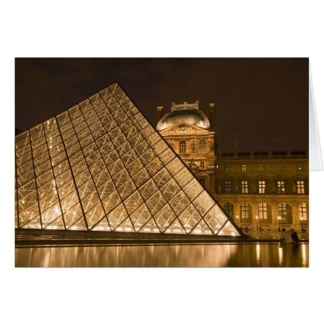 France, Paris. The Louvre at twilight. Credit 2 (Front Horizontal)