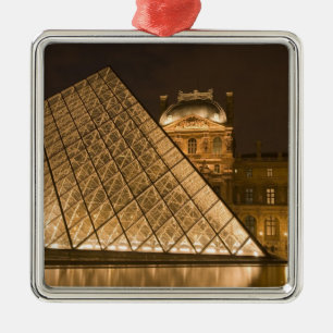 France, Paris. The Louvre at twilight. Credit 2 Metal Tree Decoration