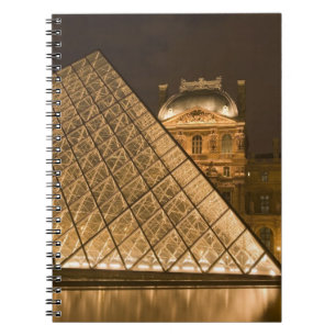 France, Paris. The Louvre at twilight. Credit 2 Spiral Notebook