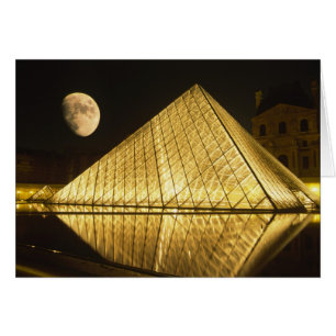France, Paris, The Louvre Museum, Nighttime
