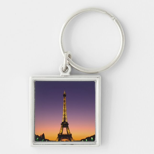 France, Paris, Tour Eiffel at sunset. Key Ring (Front)