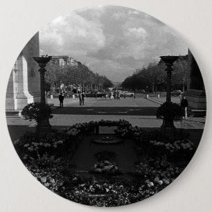 France Paris Triumphal arch Unknown soldier 6 Cm Round Badge