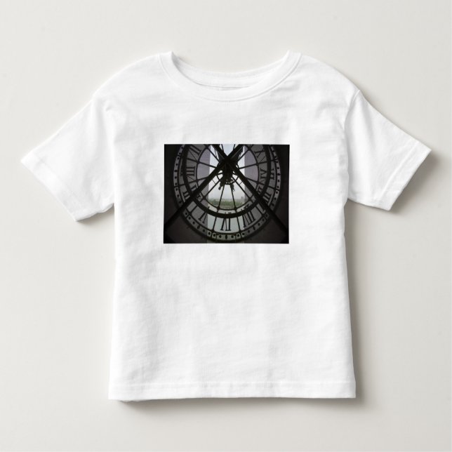 France, Paris. View across Seine River through Toddler T-Shirt (Front)