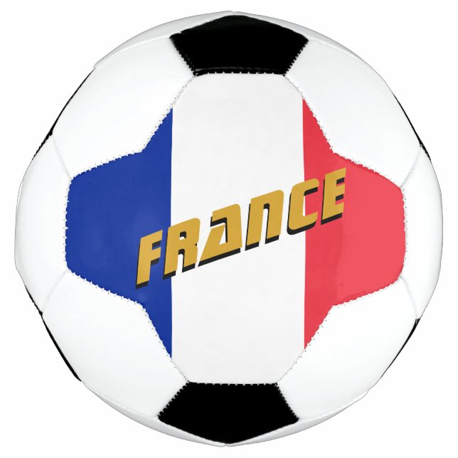 France Patriotic Football & French Flag Soccer Ball (Front)