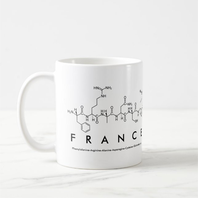 France peptide name mug (Left)