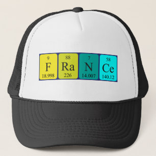 France periodic table name hat