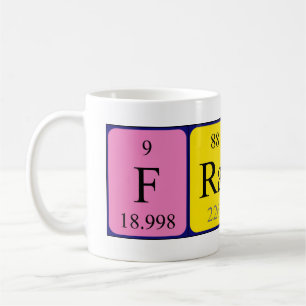 France periodic table name mug