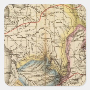 France physique square sticker