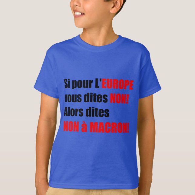 France Presidential Elections 2017 - Blue Kids Tee (Front)