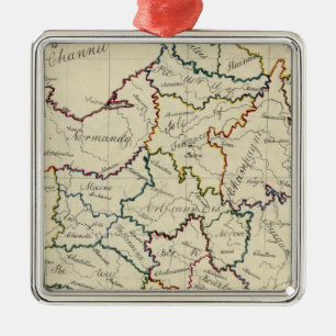 France provinces metal tree decoration