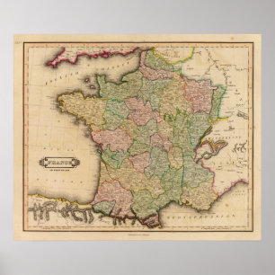 France, provinces poster