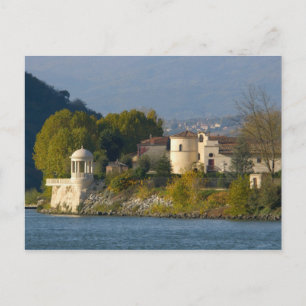France, Rhone River, town near Vienne 2 Postcard