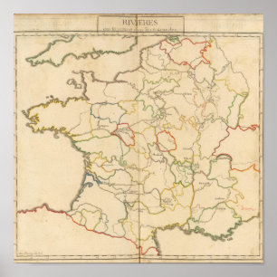 France Rivers Poster