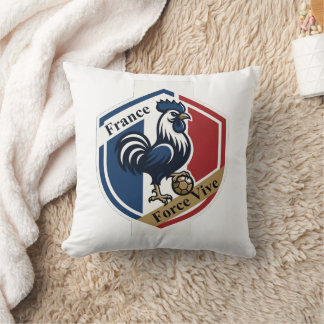 France Rooster Storm, French Flag Legacy Gift Cushion