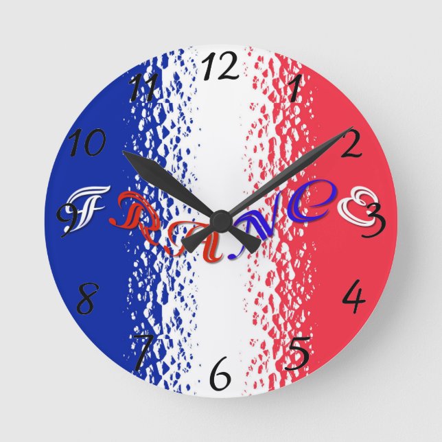 France Round Clock (Front)