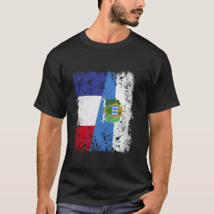 France San Marino Half Flag French Sammarinese Roo T-Shirt