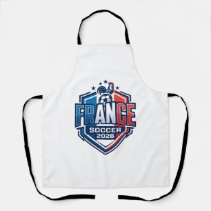 France Soccer 2026 Soccer Bold Country Typography  Apron