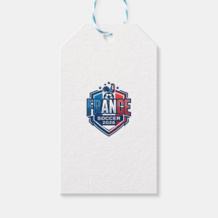 France Soccer 2026 Soccer Bold Country Typography  Gift Tags