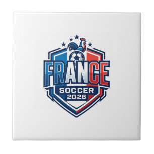 France Soccer 2026 Soccer Bold Country Typography  Tile