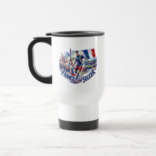 France Soccer Fan French Football Supporter Travel Mug