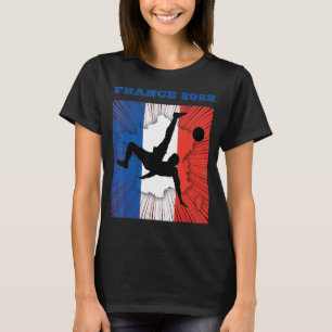 France Soccer flag ball french Team Football 2022 T-Shirt