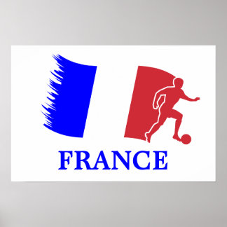 France Soccer Flag Poster