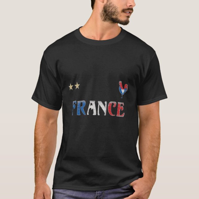 France Soccer Football Fan Shirt French Flag (Front)