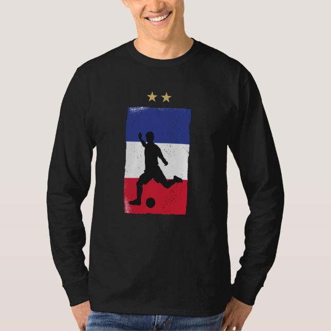 France Soccer Football Fan Shirt French Flag (Front)
