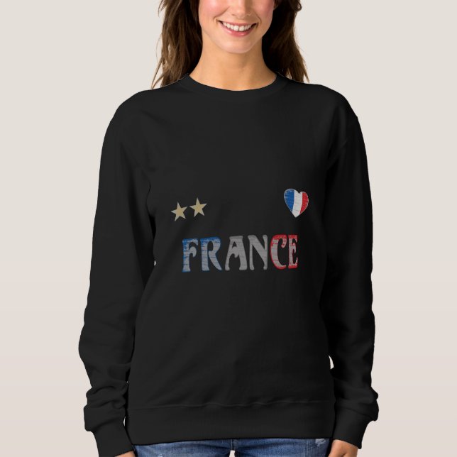France Soccer Football Fan Shirt French Flag (Front)