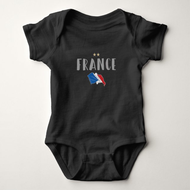 France Soccer Football Fan Shirt French Flag (Front)