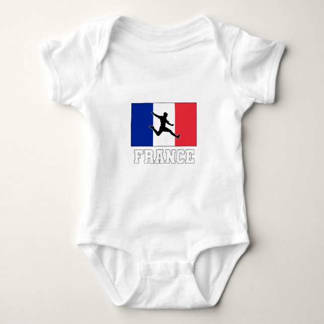 France Soccer Football National Team Baby Bodysuit (Front)