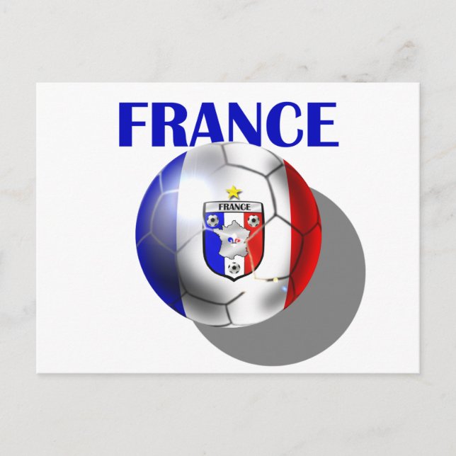France soccer gear for French football fans Postcard (Front)