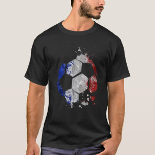 France Soccer Graphic France Flag Football Sports T-Shirt