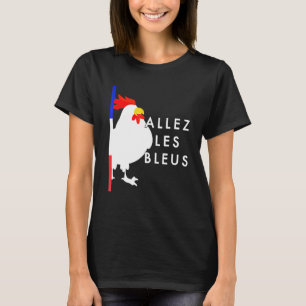 France Soccer Jersey Flag With Rooster T-Shirt