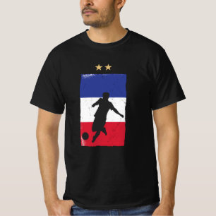 France Soccer Jersey Football Fan French Flag T-Shirt