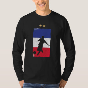 France Soccer Jersey Football Fan French Flag T-Shirt