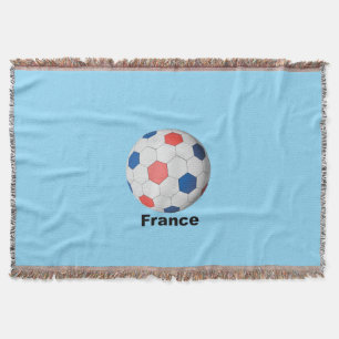 France Soccer Throw Blanket