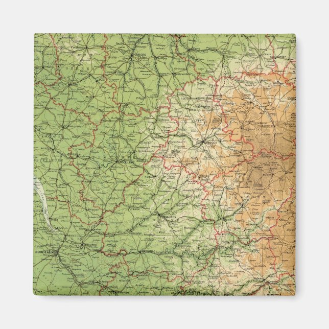 France southwestern section Bordeaux Magnet (Front)