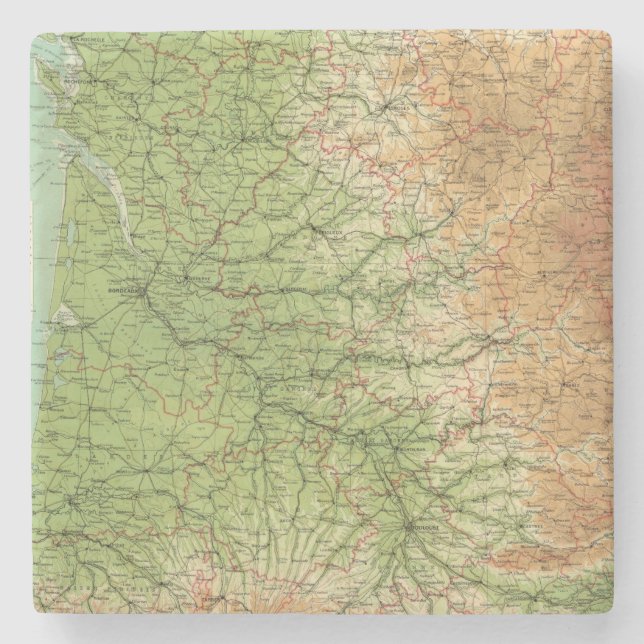 France southwestern section Bordeaux Stone Coaster (Front)