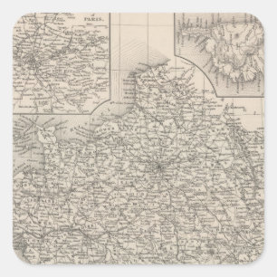 France Square Sticker