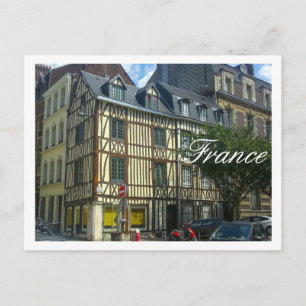 France Street Cityscape Old Buildings Architecture Postcard