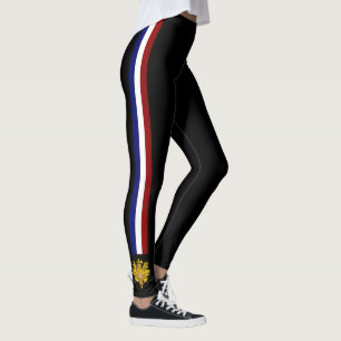 France stripes flag leggings