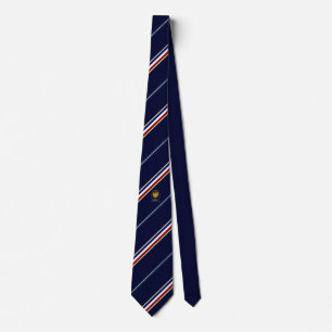 France stripes flag tie
